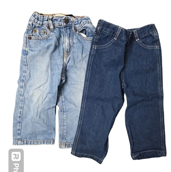 Bundle of 2 Toddler Jeans Various Brands - Picture 1 of 4